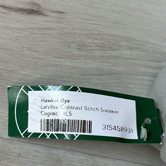 HAWKER RYE Larelissi Contrast Stitch Sneaker Cognac‎ Stitch Fix Size 11.5 NWT - Picture 3 of 7